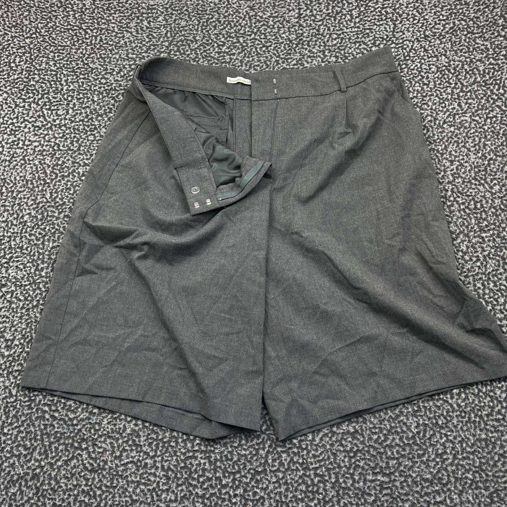 Abercrombie & Fitch Womens Grey High Rise Pleated Bermuda Shorts Size 34R